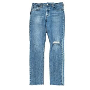 VTG 2003 Levi's 501S Skinny Medium Wash Button-Fly Denim Jeans Womens sz 32